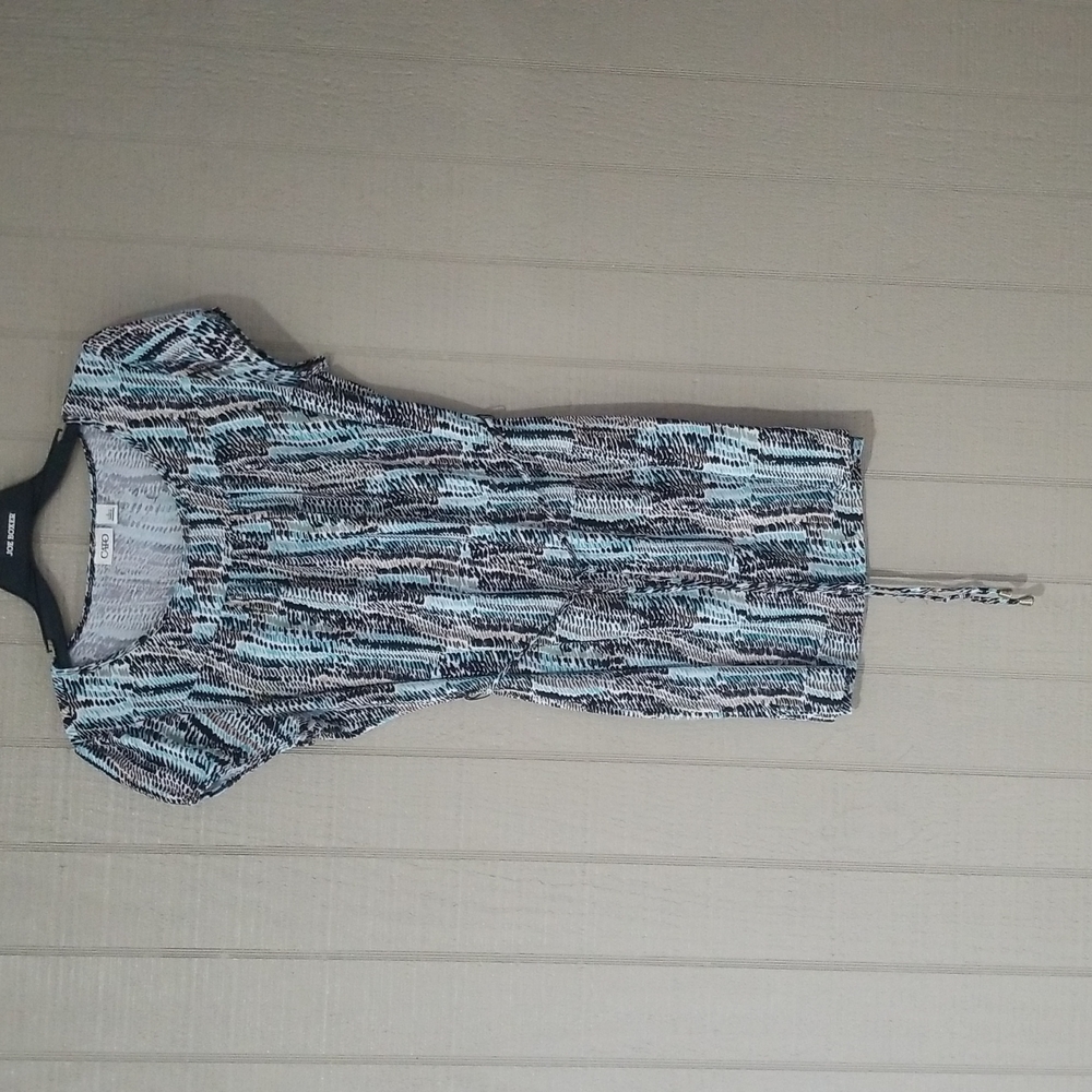 CATO top Size L Black, Blue, White and Tan multi-colored